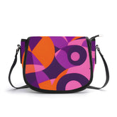 東京フェイクレザークロスボディサドルバッグ - エアラインシリーズ